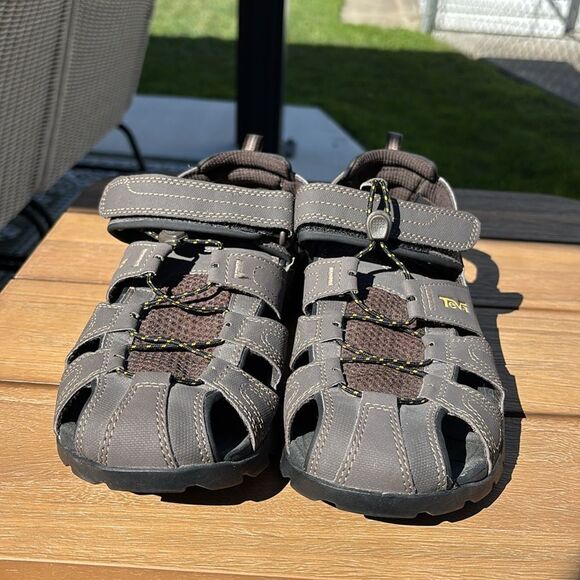 Teva Forbay Black Brown Outdoor Fishing Hiking walking Men’s Sandals size 9 NWOT - Picture 4 of 8